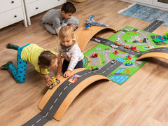 Deska równoważna KidiBoard balansująca do ćwiczeń sensomotorycznych dla dzieci Balance Board Dino