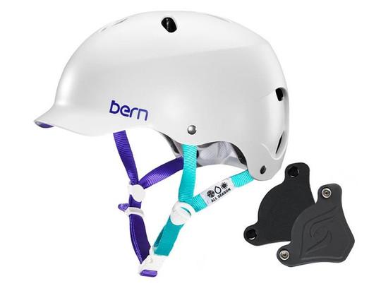 Kask Bern Lenox H2O Satin White + Nauszniki 2018