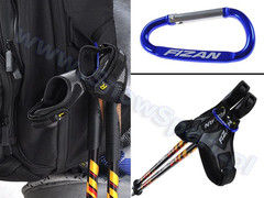 Kije Nordic Walking Fizan Lite Black Red Orange 2016