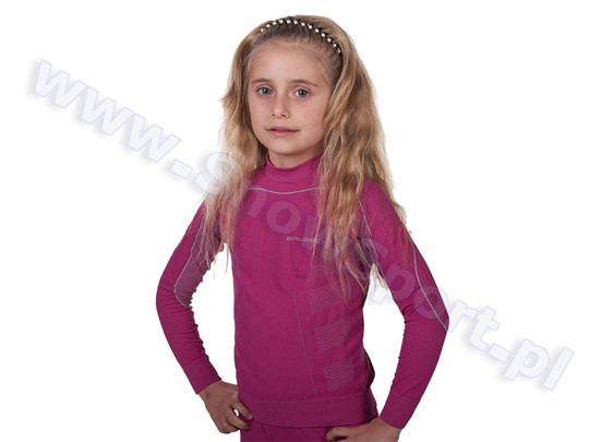 Bluza junior Termoaktywna Brubeck Thermo różowa 2013