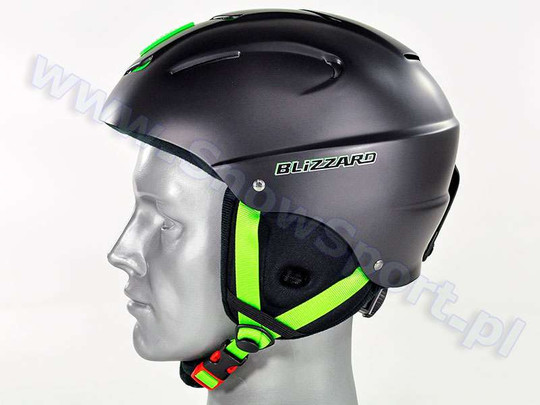 Kask Blizzard Mega Ski Helmet Black Matt Lime 2015
