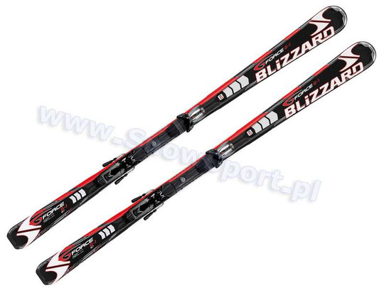 Narty Blizzard G-FORCE G1 Black z wiązaniami IQ 3.10 2009