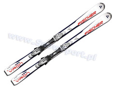 Narty Fischer Viron 4.4 White-Red + wiązania FS10 RAILFLEX 2 2010