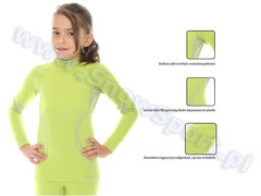 Komplet dziewczęcy Termoaktywny  BRUBECK KIDS THERMO Lime 2014