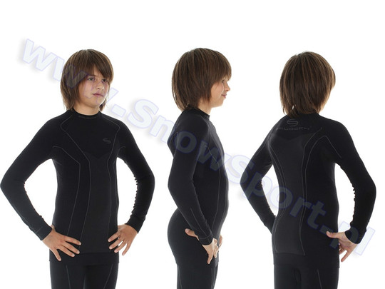 Bluza junior męska termoaktywna BRUBECK JUNIOR THERMO Black 2014